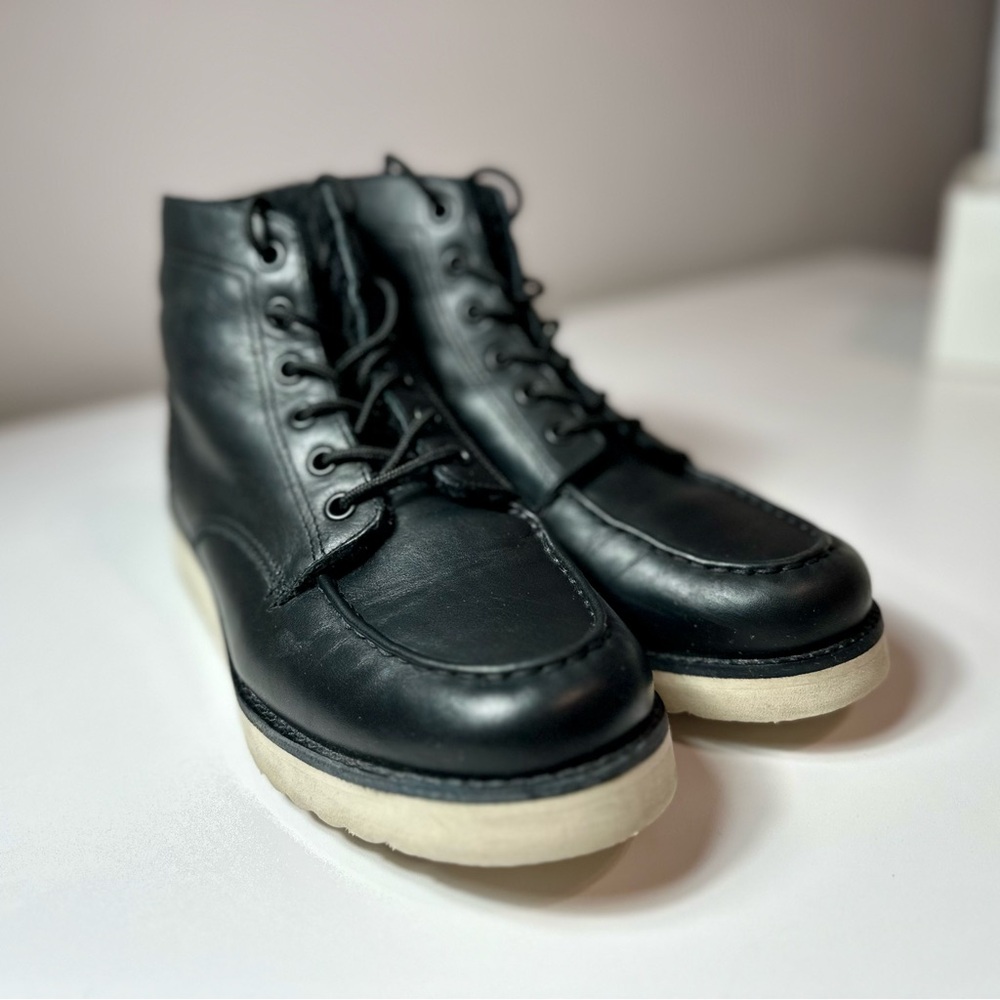 VINCE Lace Up Boots Finley 2, 8M, Black